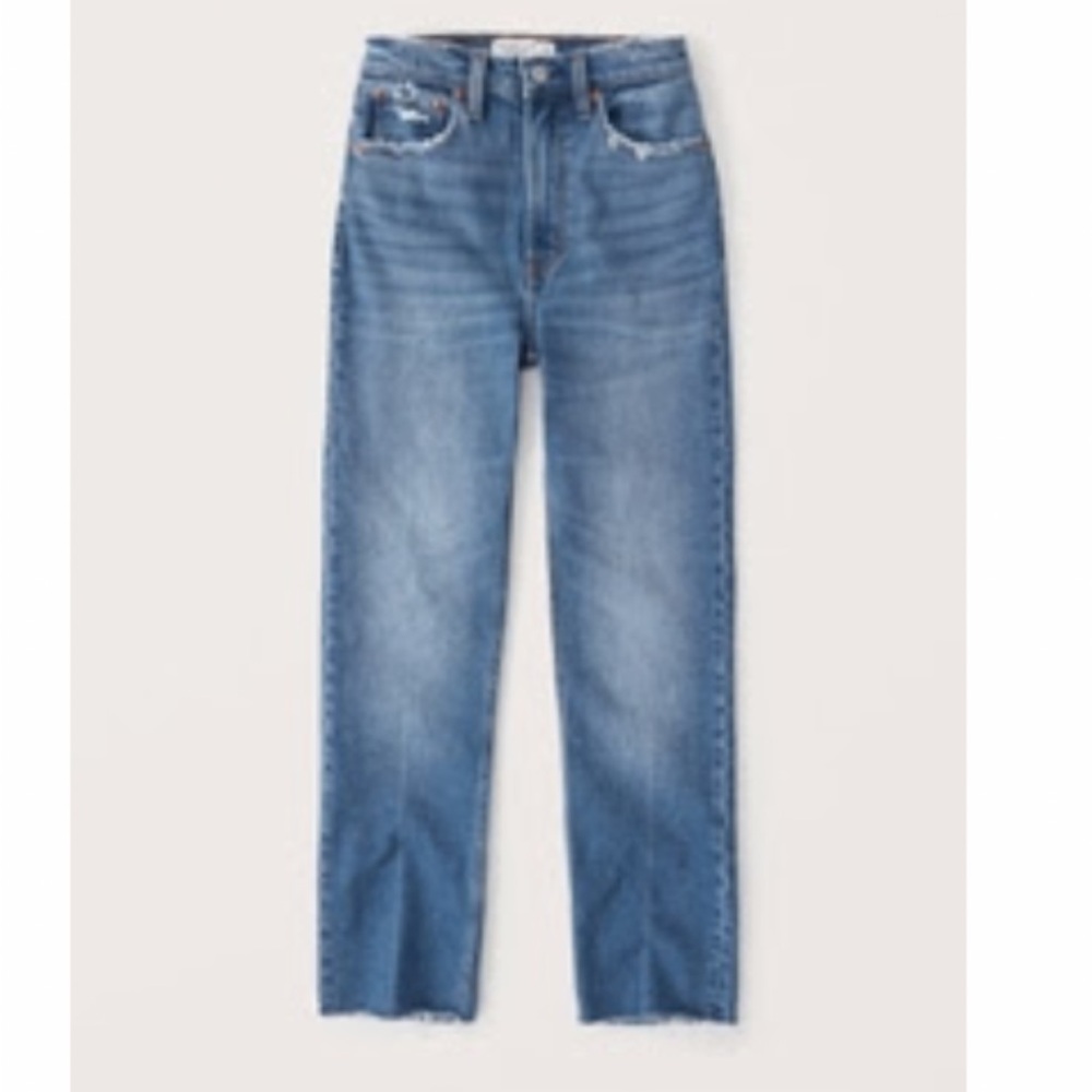 Abercrombie & Fitch ankle straight Ultra High Rise Curve Love Jeans 25 short